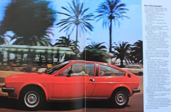 Alfa Romeo Sprint Veloce 1.5 Modelprogram 1979 Carbrochure (6863)